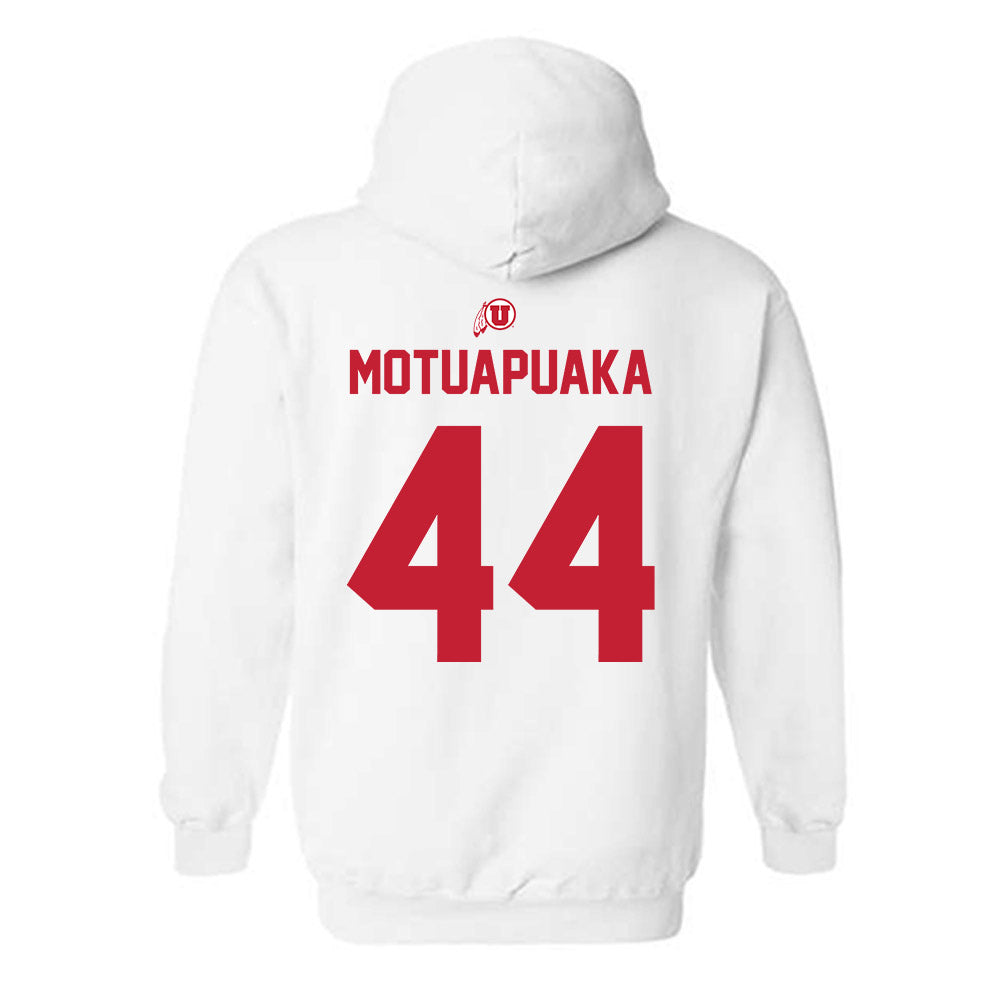 Utah - NCAA Football : Sione Motuapuaka - Classic Shersey Hooded Sweatshirt-1