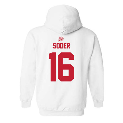 Utah - NCAA Baseball : Kaden Soder - Classic Shersey Hooded Sweatshirt-1