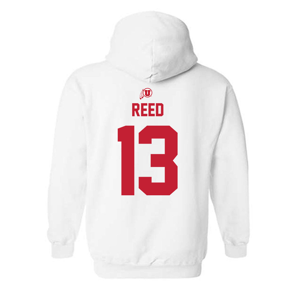 Utah - NCAA Football : Elijah Reed - Classic Shersey Hooded Sweatshirt-1