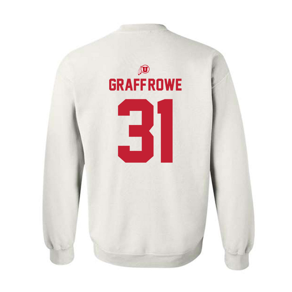 Utah - NCAA Baseball : Ashton Graff-Rowe - Classic Shersey Crewneck Sweatshirt-1