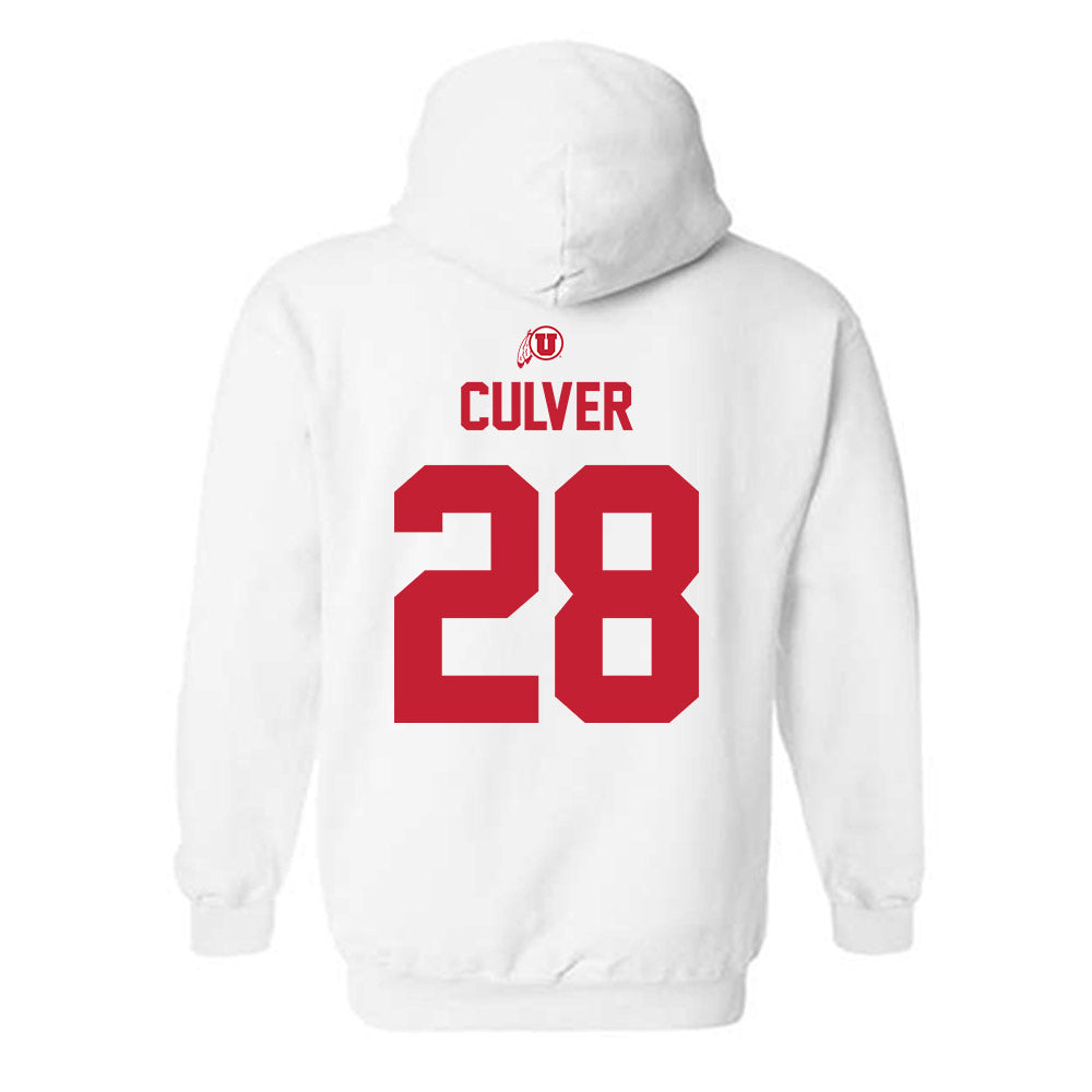 Utah - NCAA Baseball : Ian Culver - Classic Shersey Hooded Sweatshirt-1