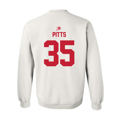 Utah - NCAA Football : Preston Pitts - Classic Shersey Crewneck Sweatshirt-1
