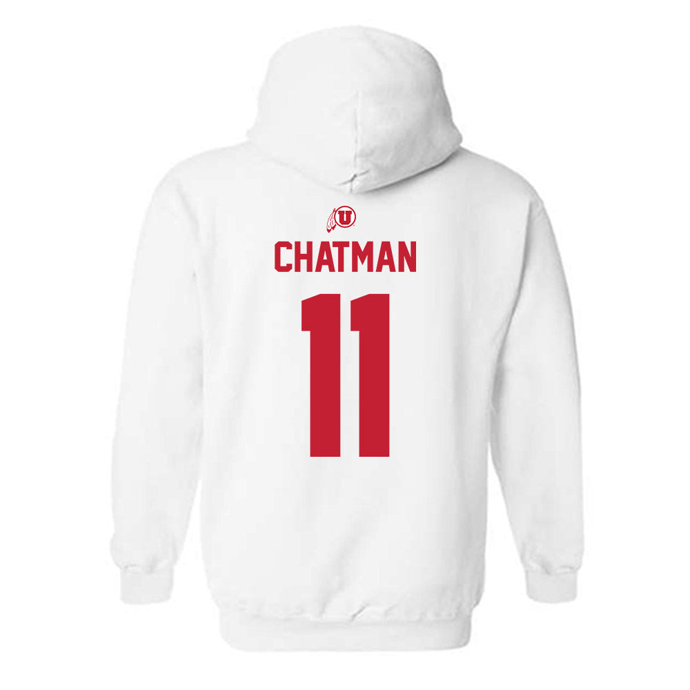 Utah - NCAA Men's Basketball : Taison Chatman - Classic Shersey Hooded Sweatshirt-1