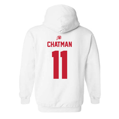 Utah - NCAA Men's Basketball : Taison Chatman - Classic Shersey Hooded Sweatshirt-1