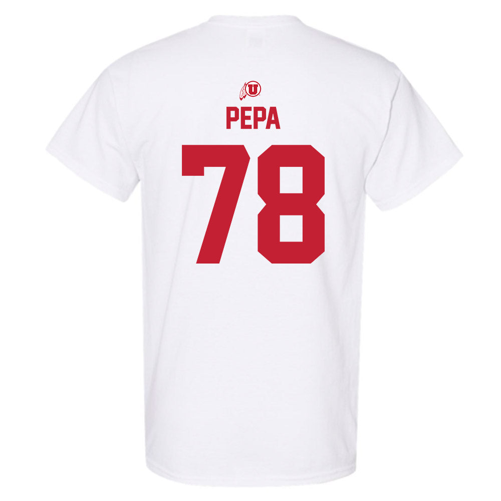 Utah - NCAA Football : Taniela Pepa - Classic Shersey T-Shirt-1