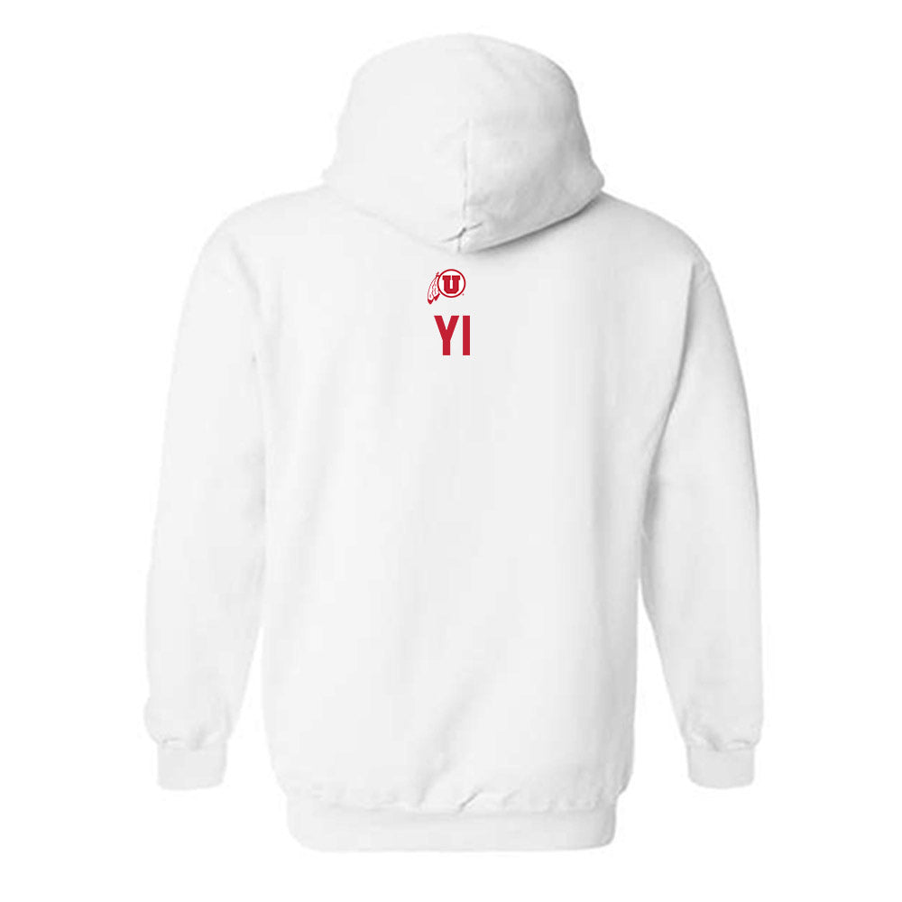Utah - NCAA Men's Swimming & Diving : Daniel Yi - Classic Shersey Hooded Sweatshirt-1