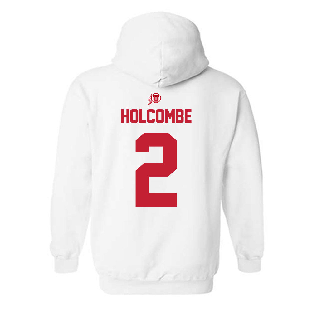 Utah - NCAA Men's Basketball : Jackson Holcombe - Classic Shersey Hooded Sweatshirt-1