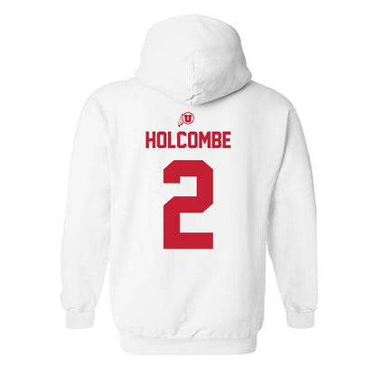 Utah - NCAA Men's Basketball : Jackson Holcombe - Classic Shersey Hooded Sweatshirt-1