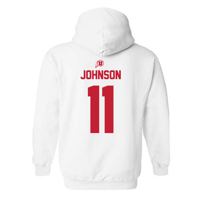 Utah - NCAA Football : Ricky Johnson - Classic Shersey Hooded Sweatshirt-1