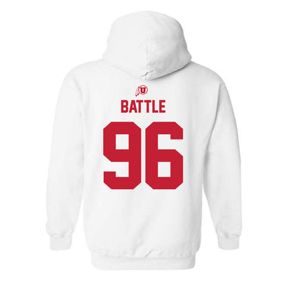 Utah - NCAA Football : Dilan Battle - Classic Shersey Hooded Sweatshirt-1
