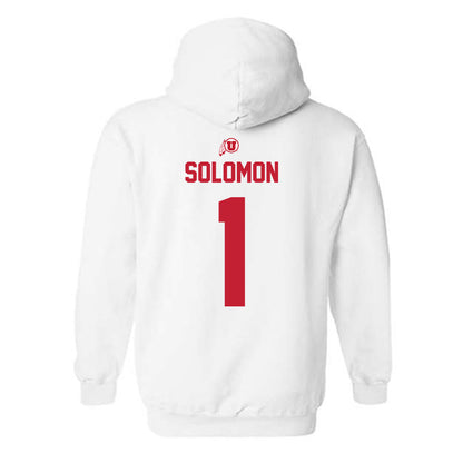 Utah - NCAA Women's Soccer : Anna Solomon - Classic Shersey Hooded Sweatshirt-1