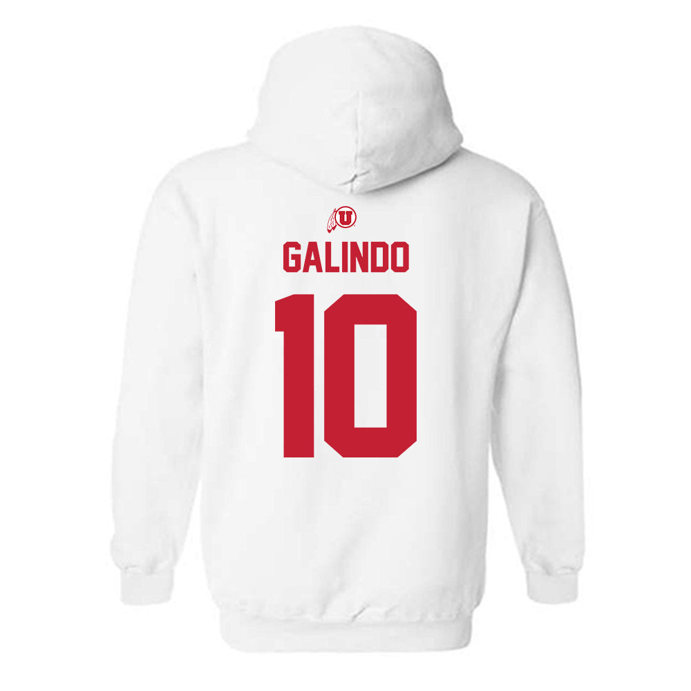 Utah - NCAA Baseball : David Galindo - Classic Shersey Hooded Sweatshirt-1