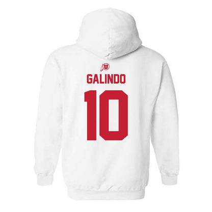Utah - NCAA Baseball : David Galindo - Classic Shersey Hooded Sweatshirt-1
