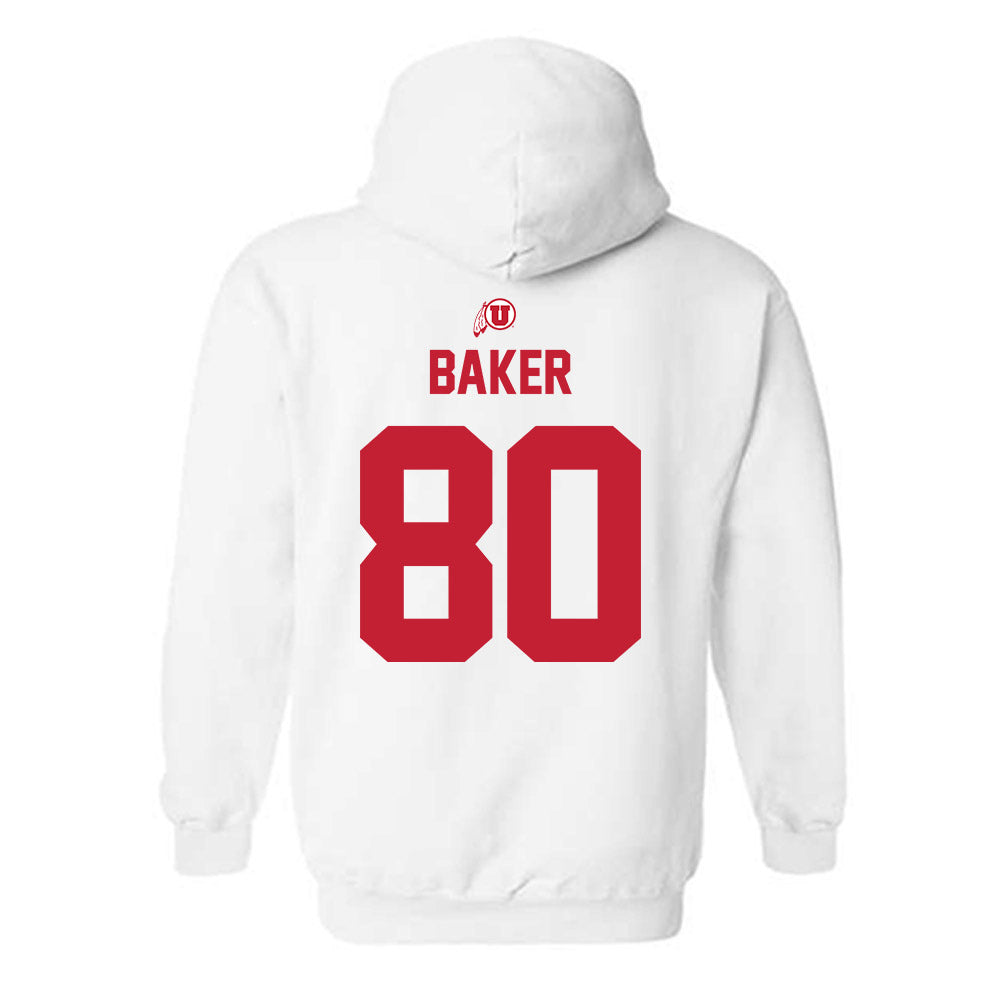 Utah - NCAA Football : Bryson Baker - Classic Shersey Hooded Sweatshirt-1
