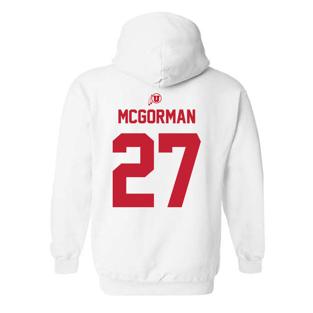 Utah - NCAA Baseball : Anson Mcgorman - Classic Shersey Hooded Sweatshirt-1