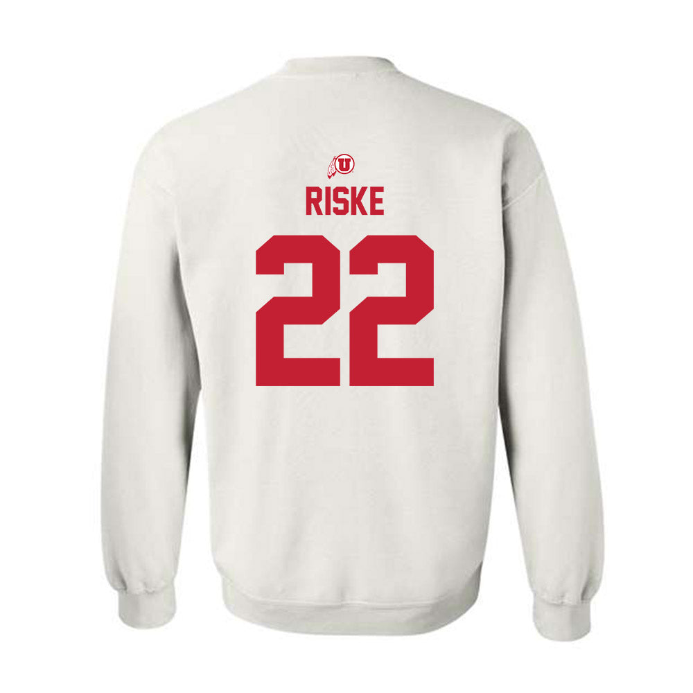 Utah - NCAA Baseball : Payton Riske - Classic Shersey Crewneck Sweatshirt-1