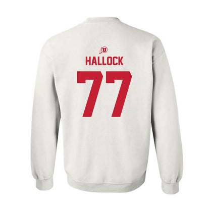 Utah - NCAA Football : Nick Hallock - Classic Shersey Crewneck Sweatshirt-1