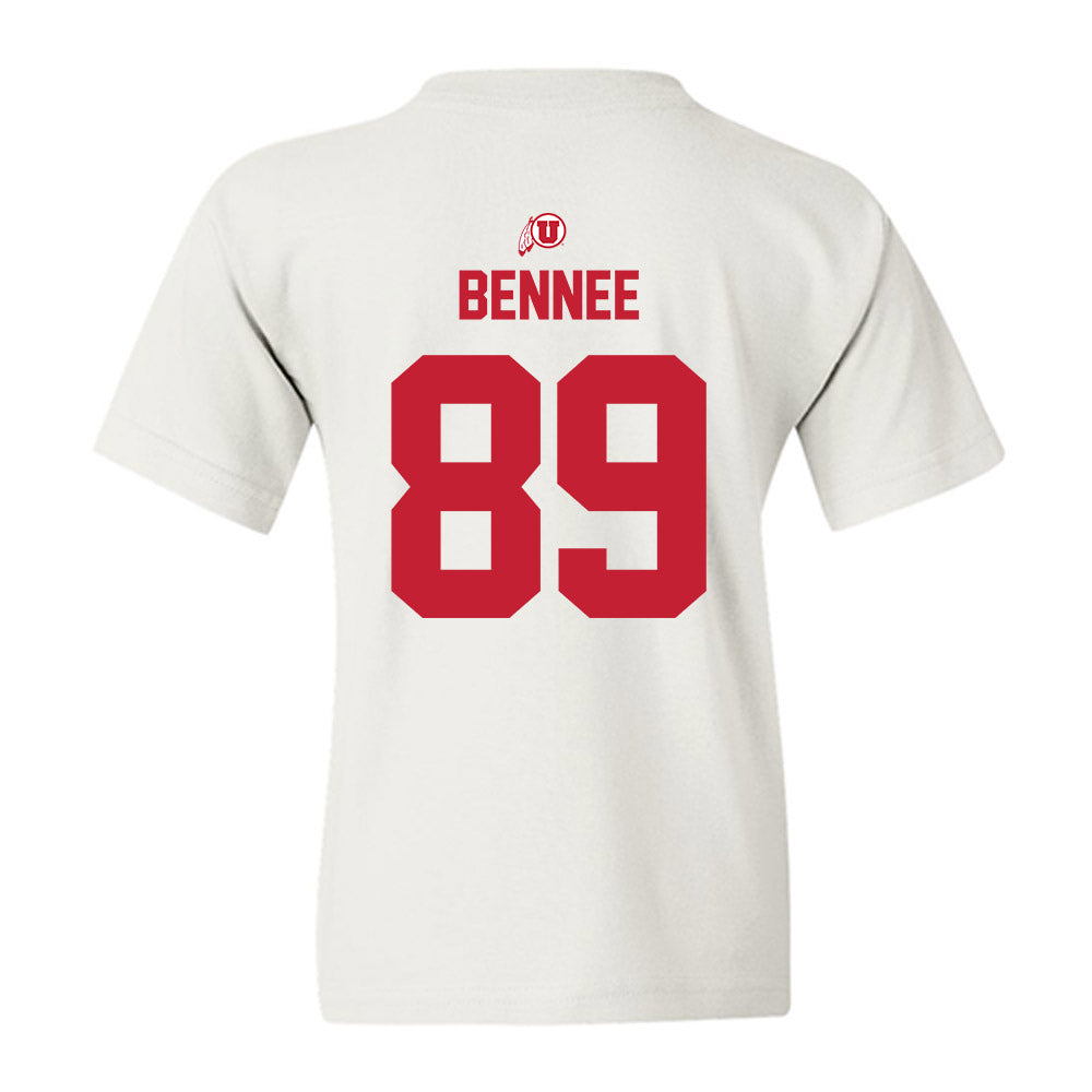 Utah - NCAA Football : Noah Bennee - Classic Shersey Youth T-Shirt-1