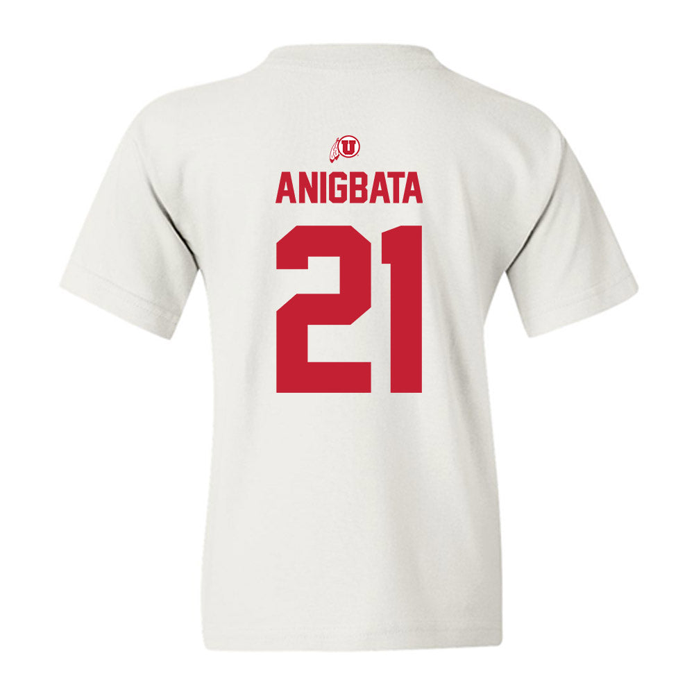 Utah - NCAA Men's Basketball : Alec Anigbata - Classic Shersey Youth T-Shirt-1