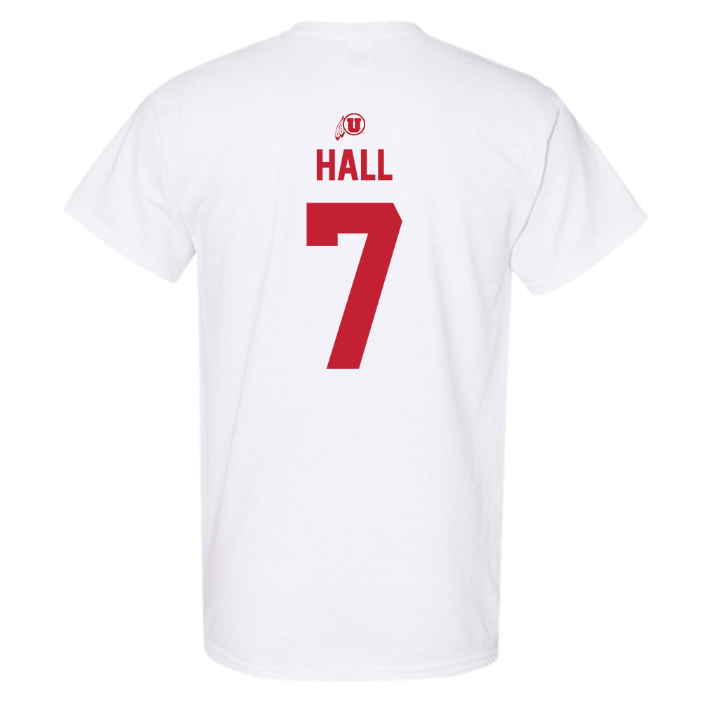 Utah - NCAA Football : Johnathan Hall - Classic Shersey T-Shirt-1