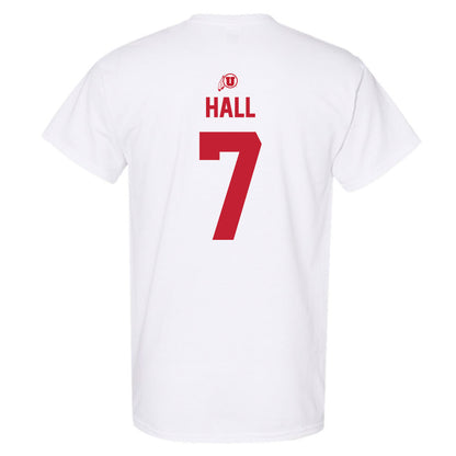 Utah - NCAA Football : Johnathan Hall - Classic Shersey T-Shirt-1