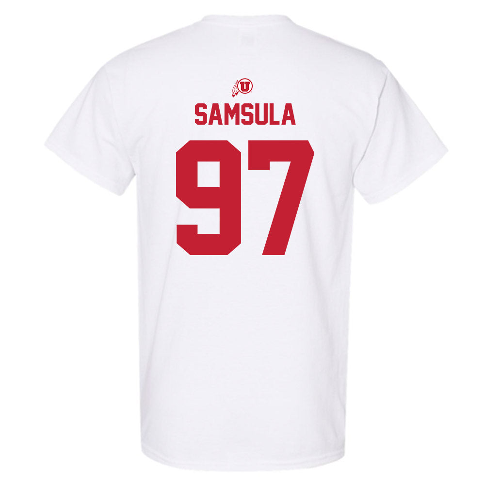 Utah - NCAA Football : Lucas Samsula - Classic Shersey T-Shirt-1