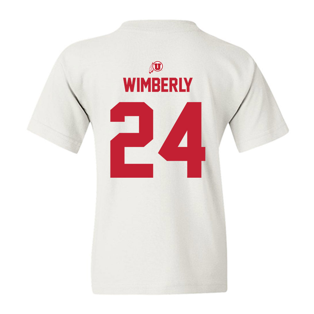 Utah - NCAA Football : Marcus Wimberly - Classic Shersey Youth T-Shirt-1