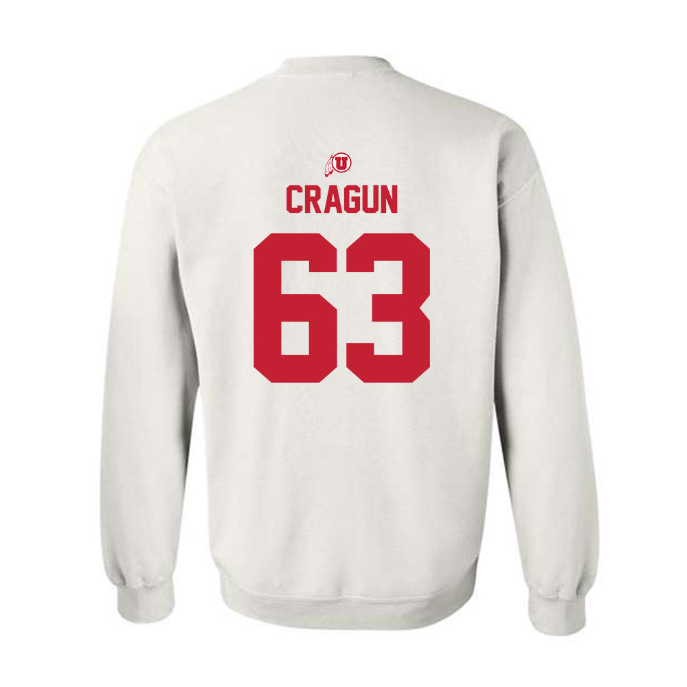 Utah - NCAA Football : Tanner Cragun - Classic Shersey Crewneck Sweatshirt-1