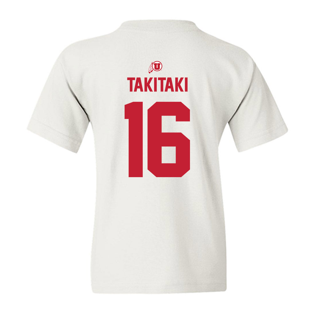 Utah - NCAA Football : Penisimani Takitaki - Classic Shersey Youth T-Shirt-1