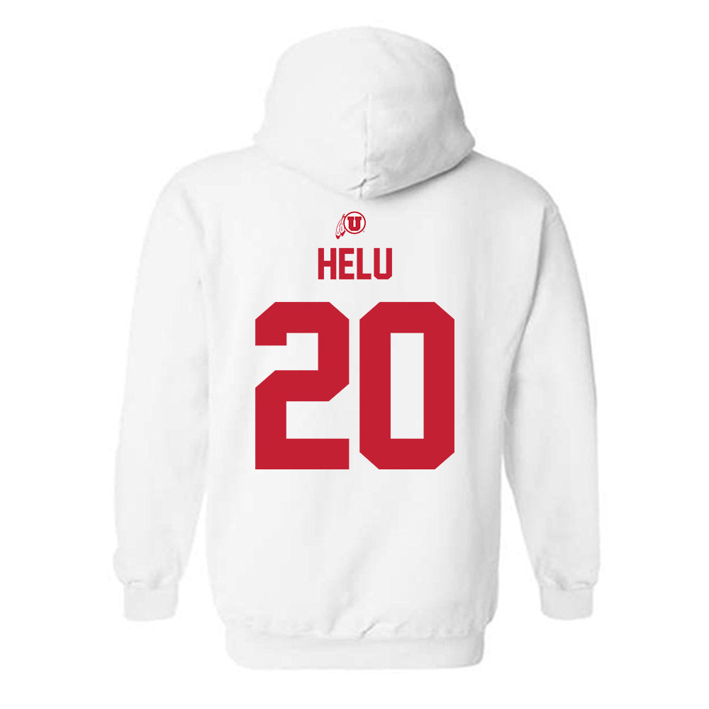 Utah - NCAA Football : Mateaki Helu - Classic Shersey Hooded Sweatshirt-1
