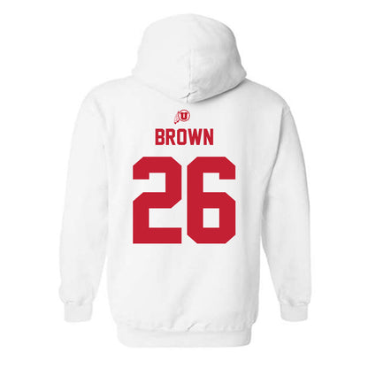 Utah - NCAA Football : Nicholas "Nick" Brown - Classic Shersey Hooded Sweatshirt-1