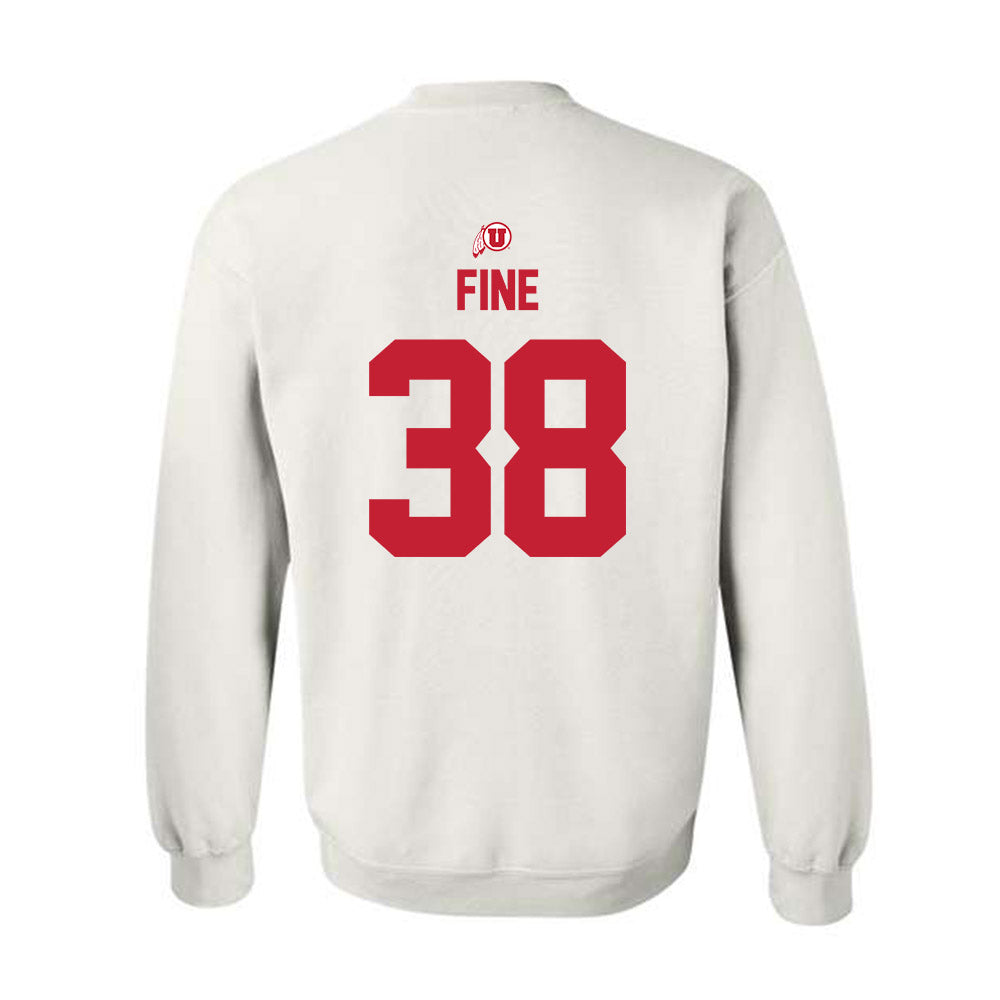 Utah - NCAA Baseball : Dillon Fine - Classic Shersey Crewneck Sweatshirt-1