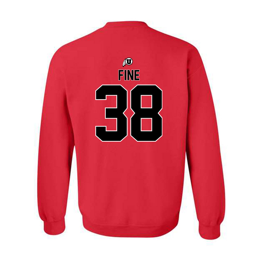 Utah - NCAA Baseball : Dillon Fine - Classic Shersey Crewneck Sweatshirt-1