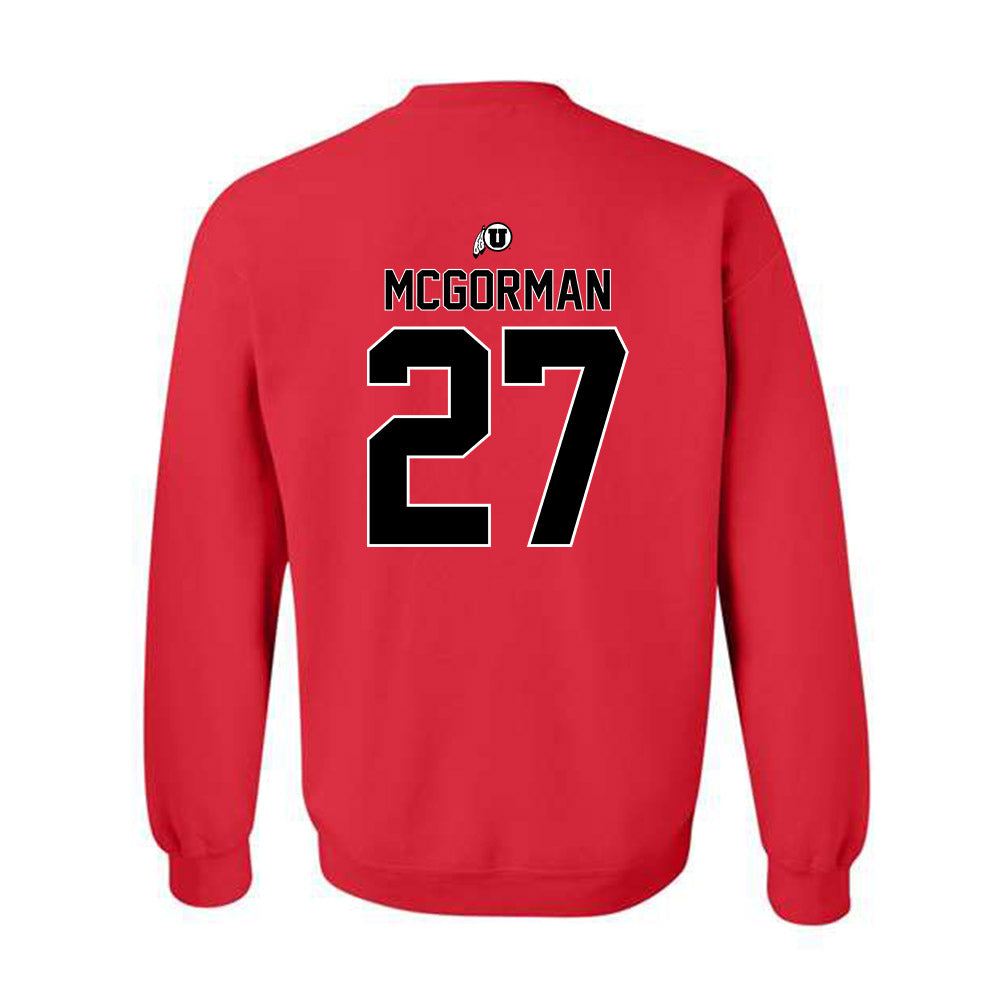 Utah - NCAA Baseball : Anson Mcgorman - Classic Shersey Crewneck Sweatshirt-1