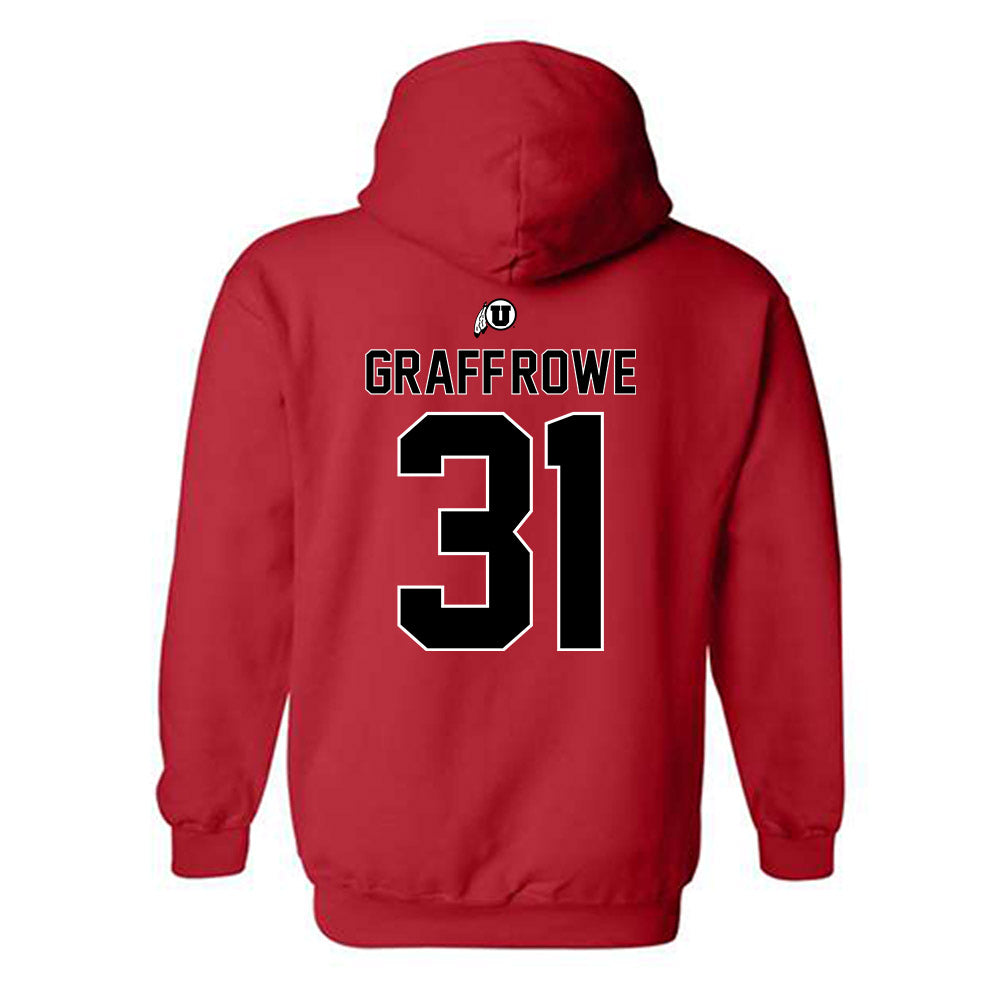 Utah - NCAA Baseball : Ashton Graff-Rowe - Classic Shersey Hooded Sweatshirt-1