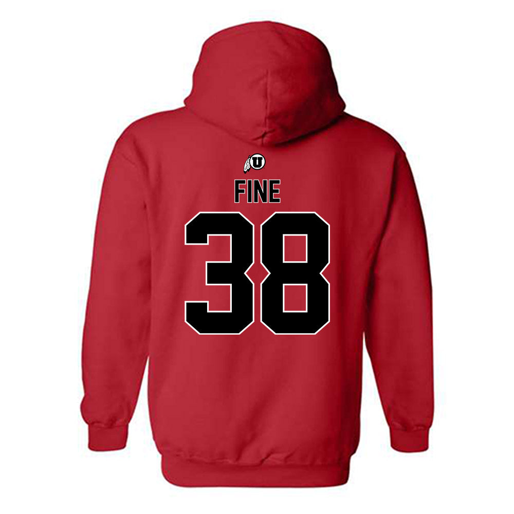 Utah - NCAA Baseball : Dillon Fine - Classic Shersey Hooded Sweatshirt-1