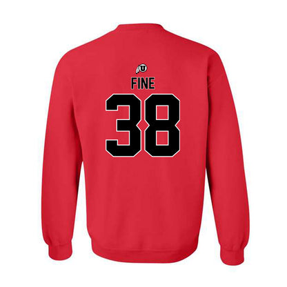 Utah - NCAA Baseball : Dillon Fine - Classic Shersey Crewneck Sweatshirt-1