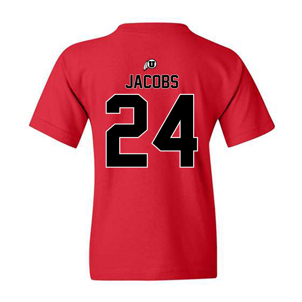 Utah - NCAA Baseball : Luke Jacobs - Classic Shersey Youth T-Shirt-1