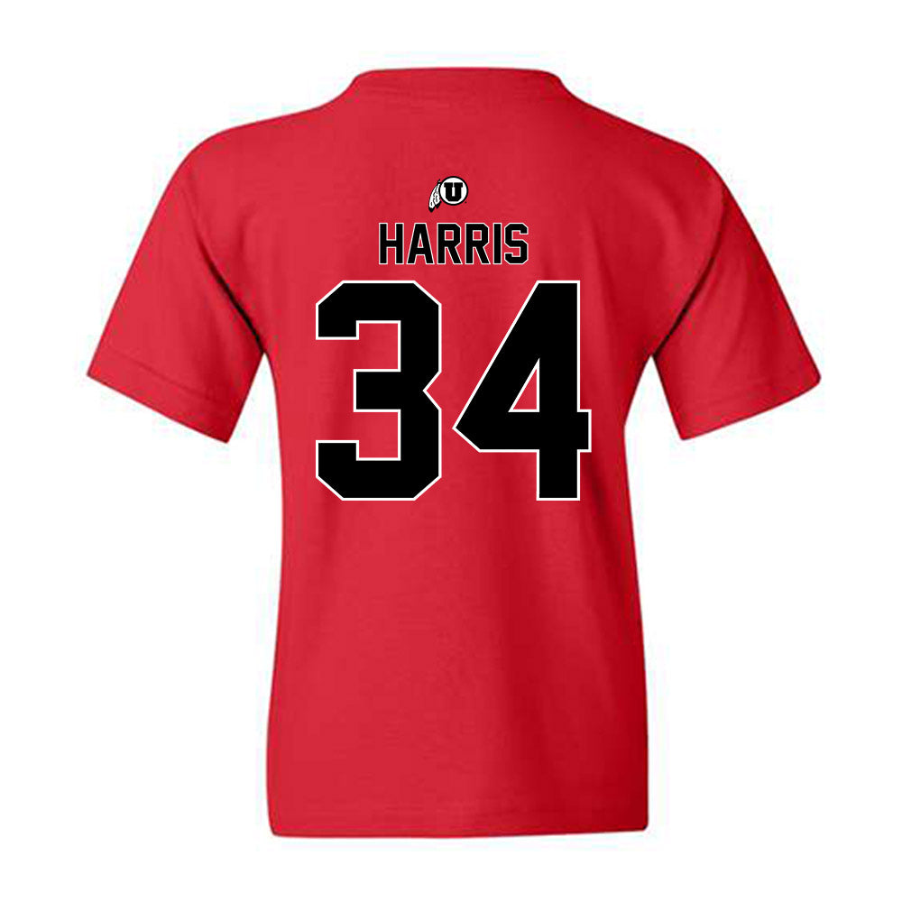 Utah - NCAA Baseball : Malik Harris - Classic Shersey Youth T-Shirt-1