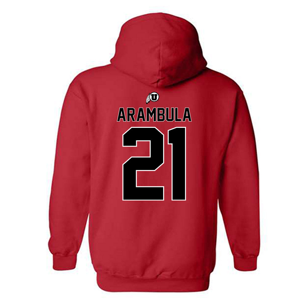Utah - NCAA Baseball : Daniel Arambula - Classic Shersey Hooded Sweatshirt-1