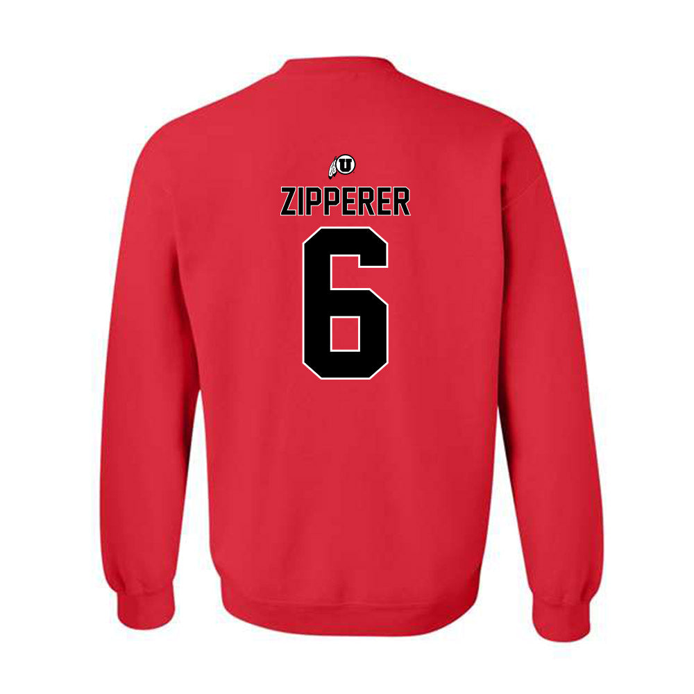 Utah - NCAA Football : Daidren Zipperer - Classic Shersey Crewneck Sweatshirt-1
