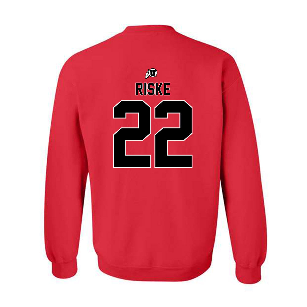 Utah - NCAA Baseball : Payton Riske - Classic Shersey Crewneck Sweatshirt-1