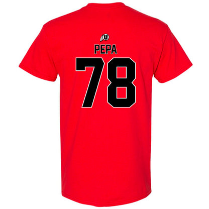 Utah - NCAA Football : Taniela Pepa - Classic Shersey T-Shirt-1