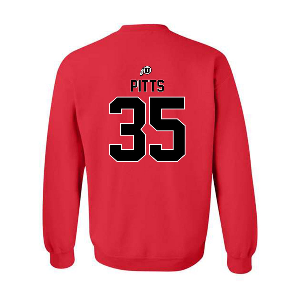 Utah - NCAA Football : Preston Pitts - Classic Shersey Crewneck Sweatshirt-1
