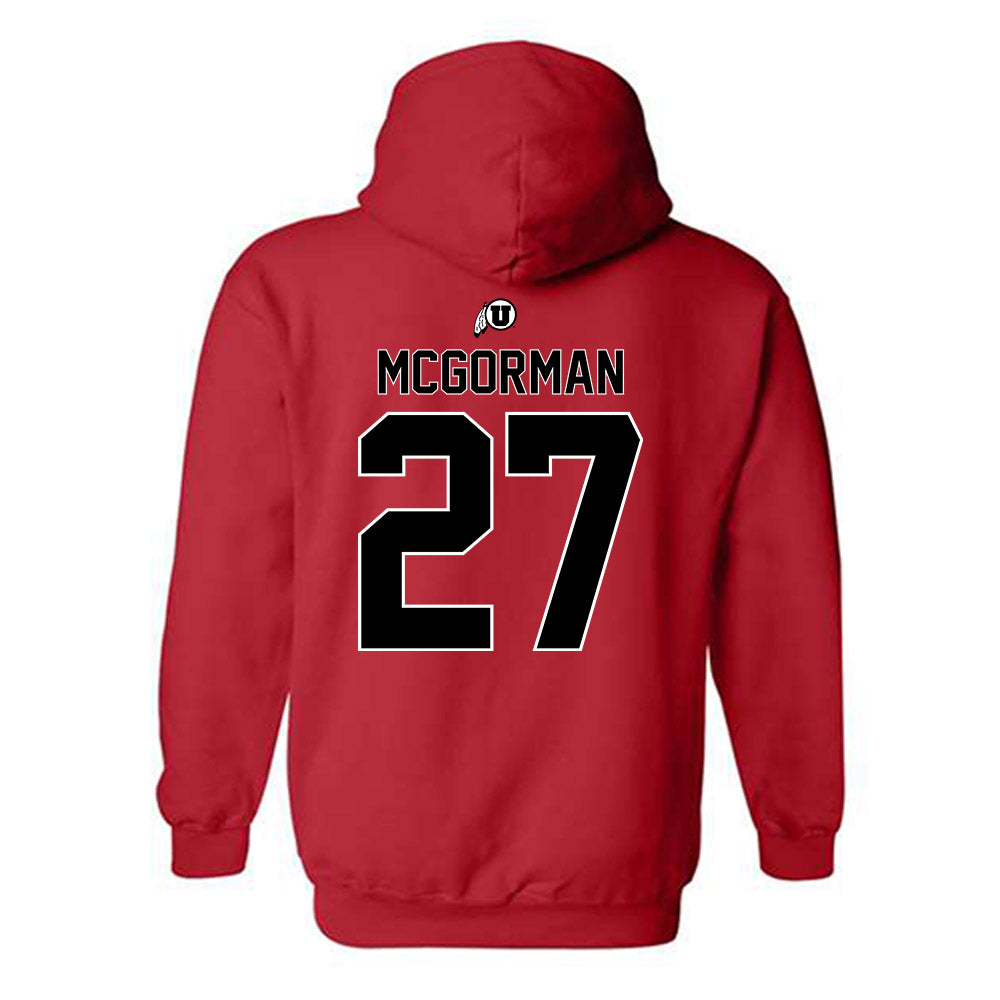 Utah - NCAA Baseball : Anson Mcgorman - Classic Shersey Hooded Sweatshirt-1