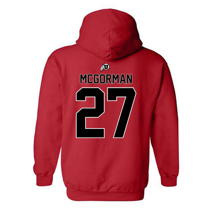 Utah - NCAA Baseball : Anson Mcgorman - Classic Shersey Hooded Sweatshirt-1