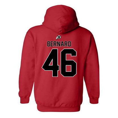 Utah - NCAA Football : Mauka Bernard - Classic Shersey Hooded Sweatshirt-1