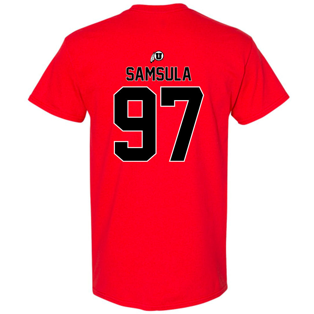 Utah - NCAA Football : Lucas Samsula - Classic Shersey T-Shirt-1