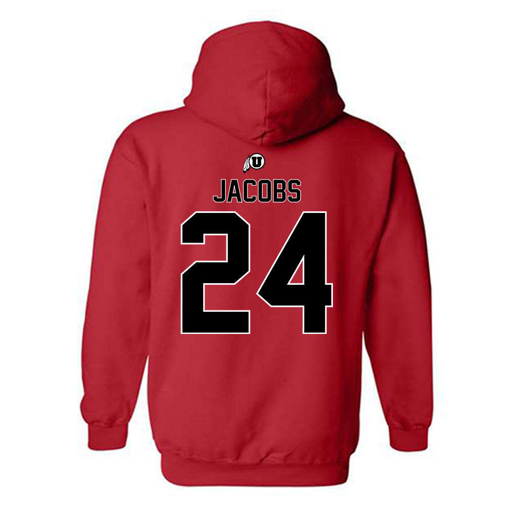 Utah - NCAA Baseball : Luke Jacobs - Classic Shersey Hooded Sweatshirt-1