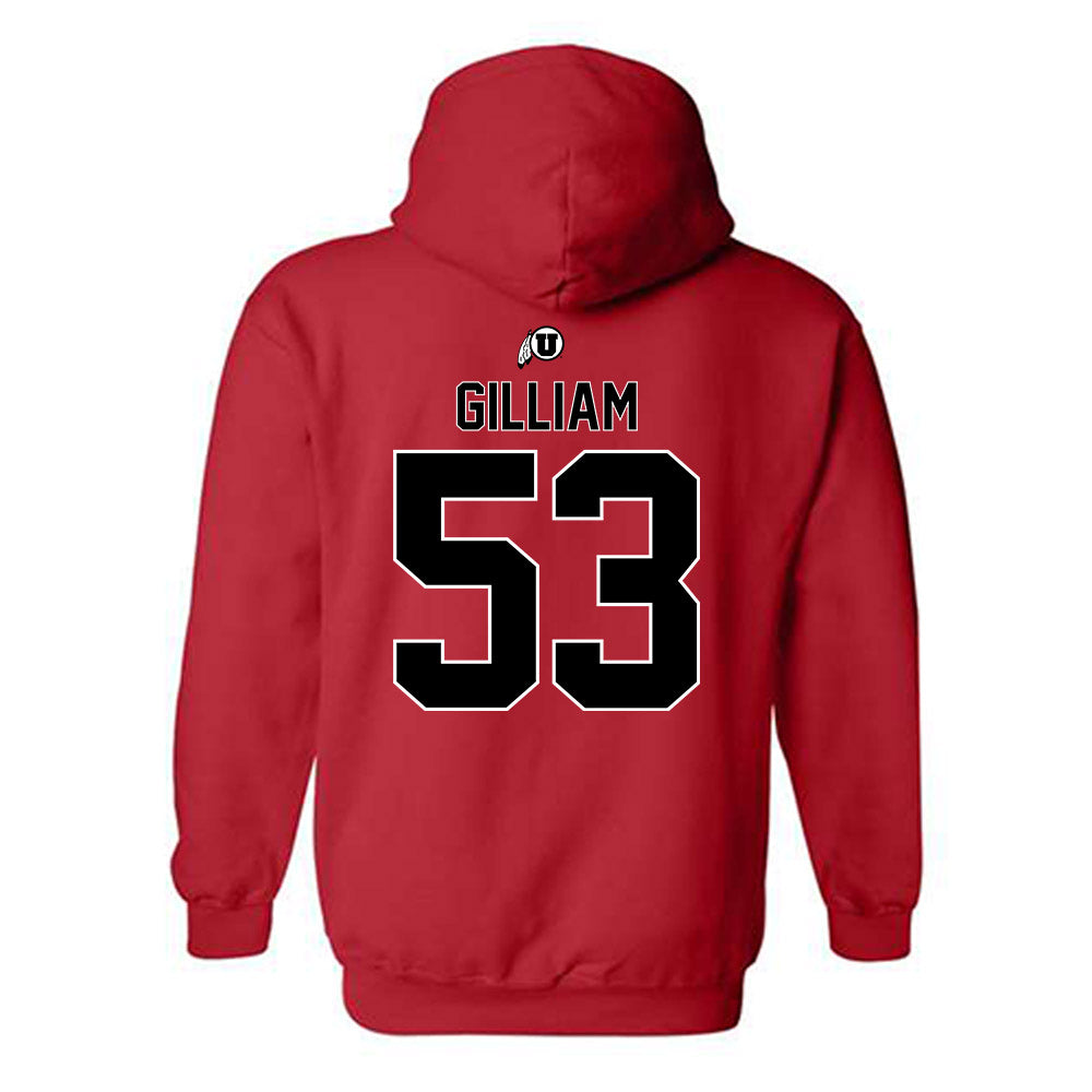 Utah - NCAA Baseball : Jet Gilliam - Classic Shersey Hooded Sweatshirt-1